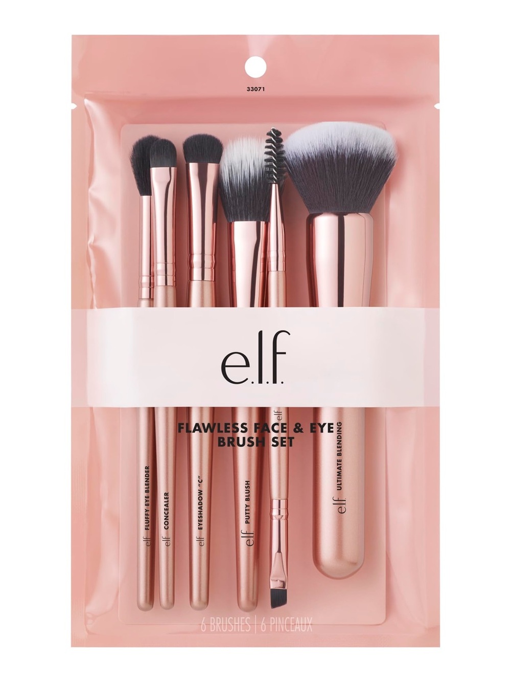 e.l.f. Flawless Face Kit, 6-Piece Brush Set